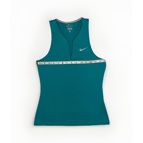 Nike Dri-Fit Stay Cool Pure Tennis Tank Top Teal Women's Size Small - Picture 2 of 9